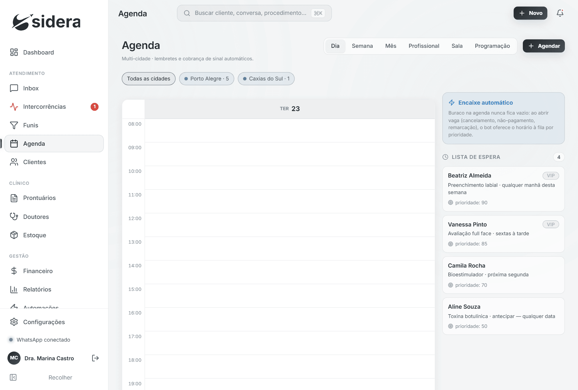 Agenda multi-cidade